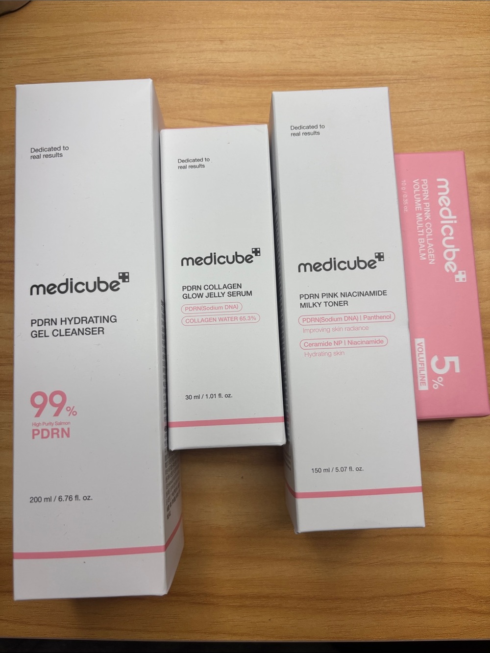 Medicube pink PDRN bundle - serum, cleanser, toner and balm NIB